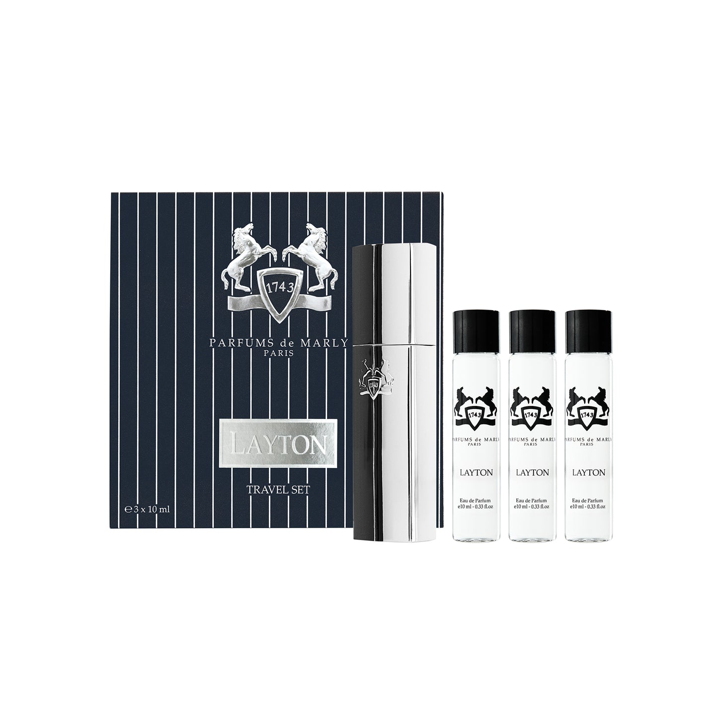 LAYTON Travel Set - Travel Spray + 10ml Refill x 3